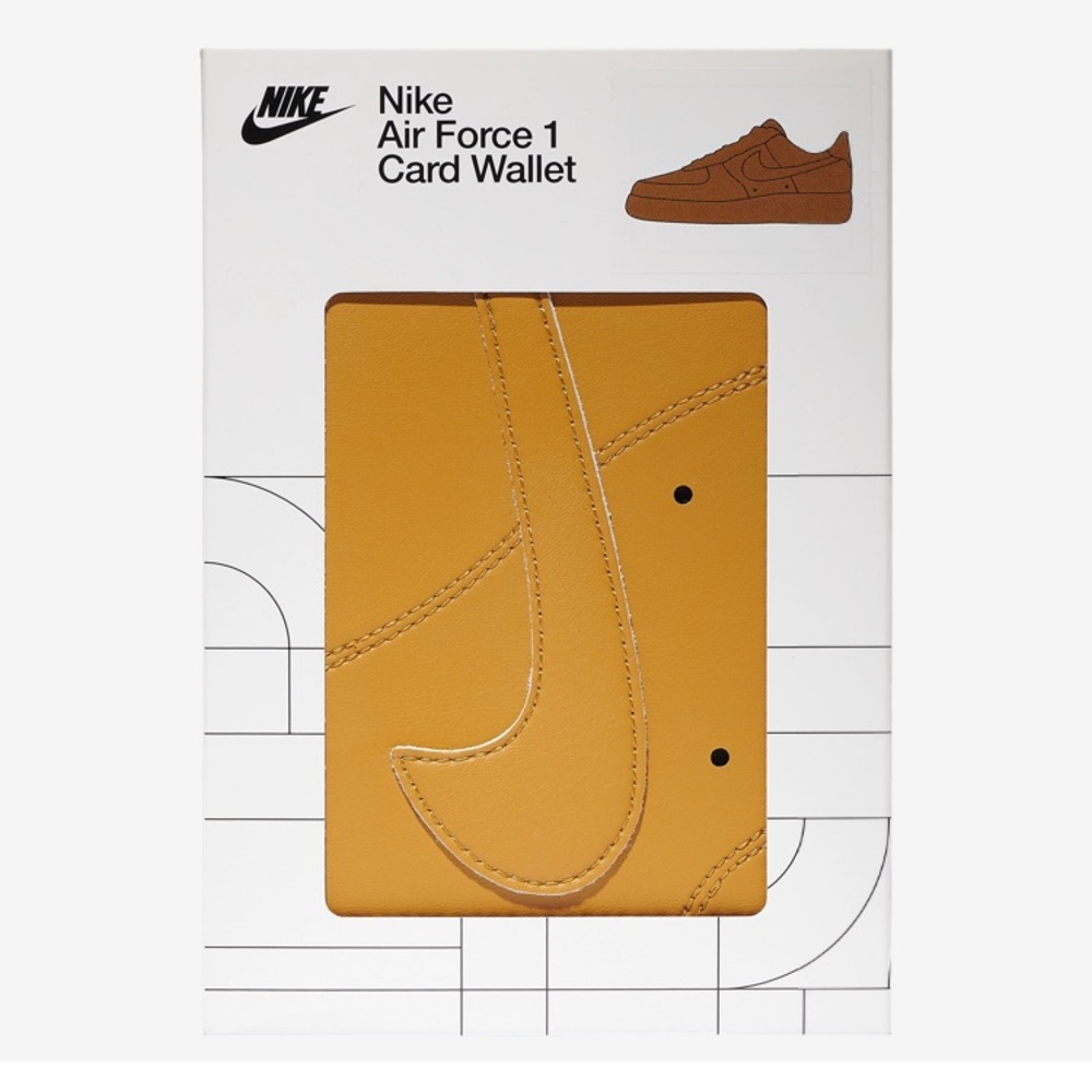 Nike Mustard Leather Card Holder
